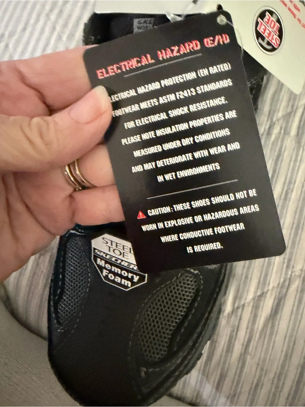 50% OFF SKECHERS STEEL TOE WORK SHOES – BRAND NEW IN BOX! 🔥size 7. Only $35